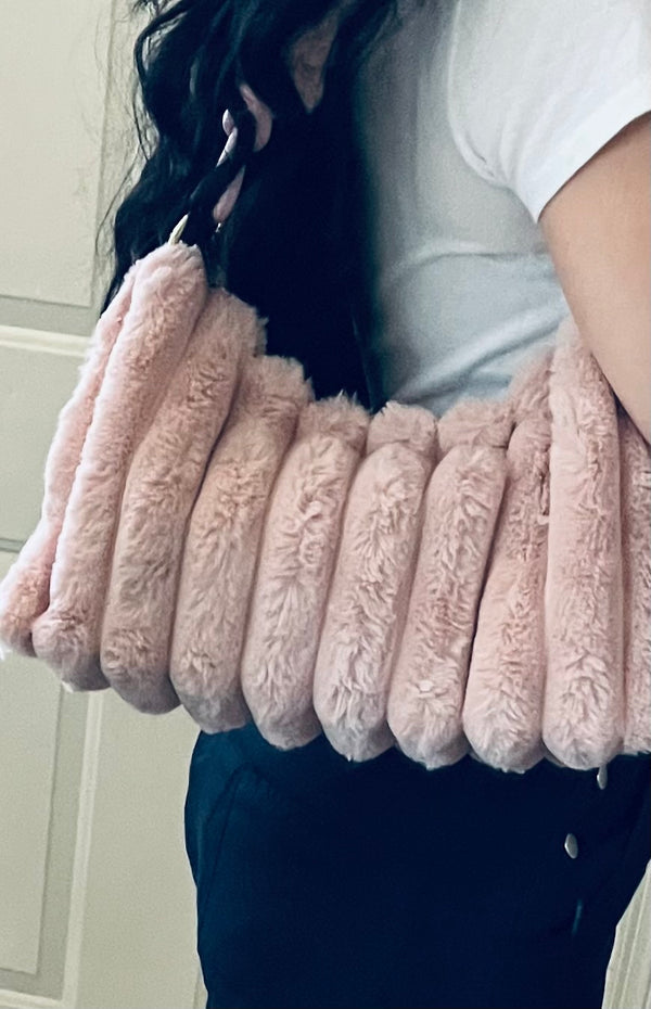 Bag - Crescent Faux Fur