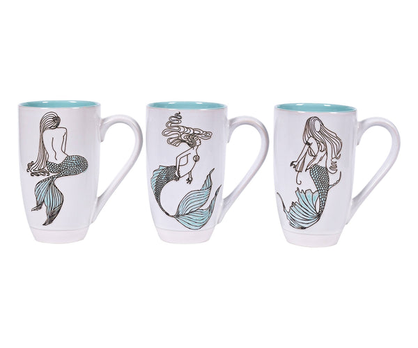 Mermaid Mystery 18Oz Mugs-Blue Sky Clayworks