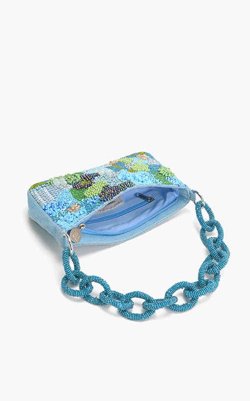 Blue Lagoon - Handmade Glam Shoulder Bag