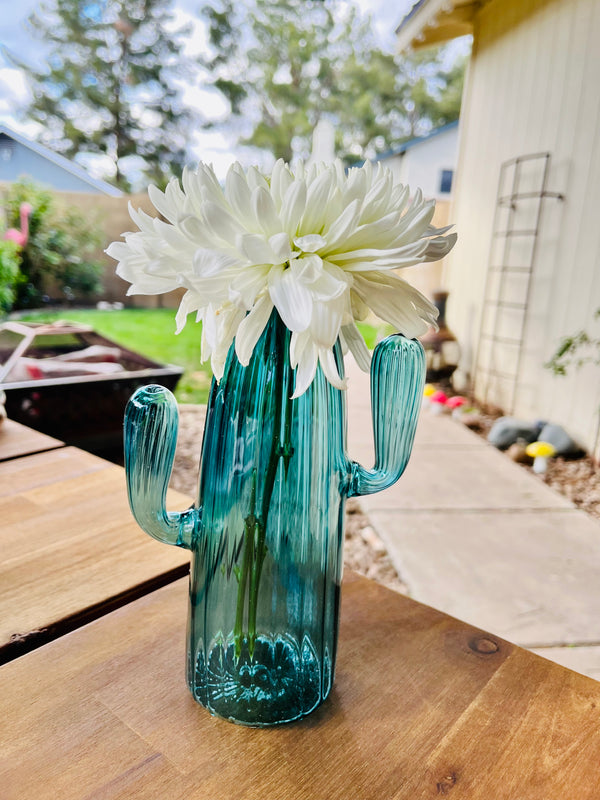 Cactus Glass Vase Set of 3