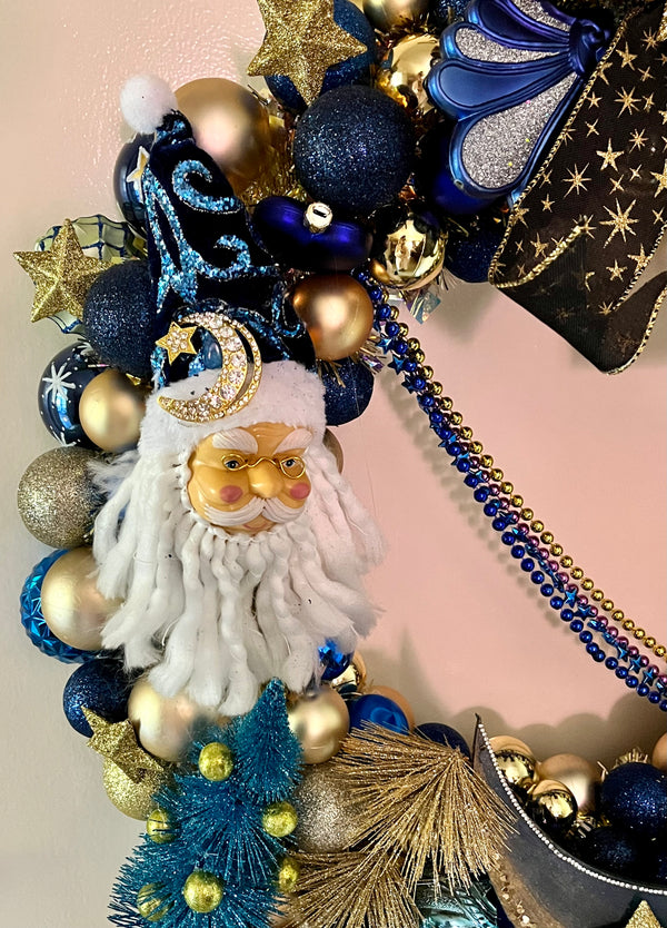 Vintage Style 90’s Celestial-Holiday Wreath