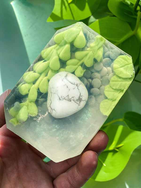 Crystal Bar Soap - The Art of Rest (Capricorn) - 7 oz Zodiac Crystal Bar Soap