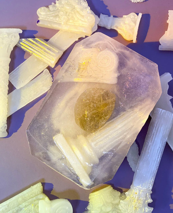 Crystal Bar Soap - Warrior Goddess (Libra) - 7 oz Zodiac Crystal Bar Soap