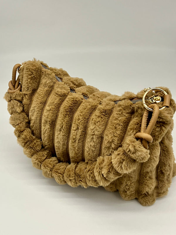 Bag - Crescent Faux Fur