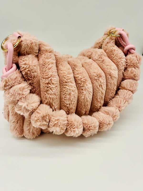Bag - Crescent Faux Fur