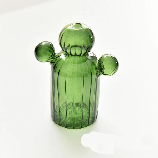 Cactus Glass Vase Set of 3