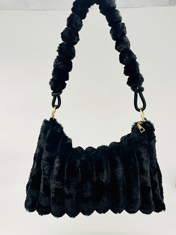Bag - Crescent Faux Fur