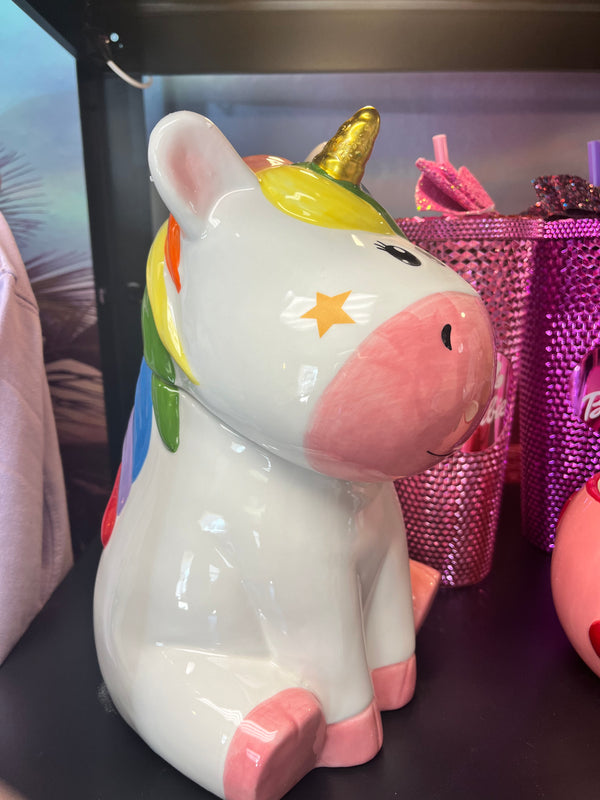 Cookie Jar-Rainbow Unicorn