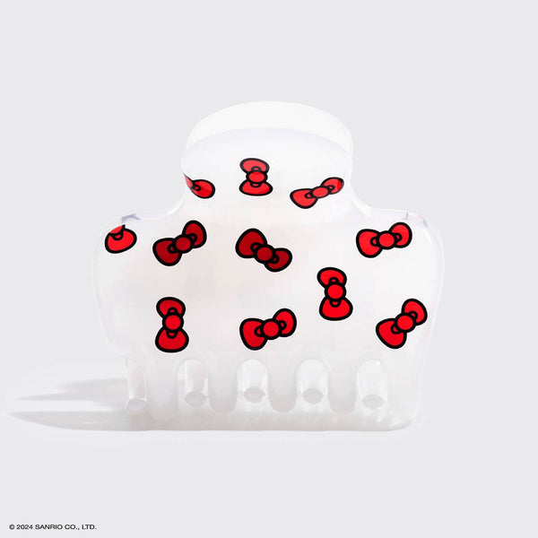 Hello Kitty x Kitsch Recycled Puffy Claw Clip- Kitty Bows