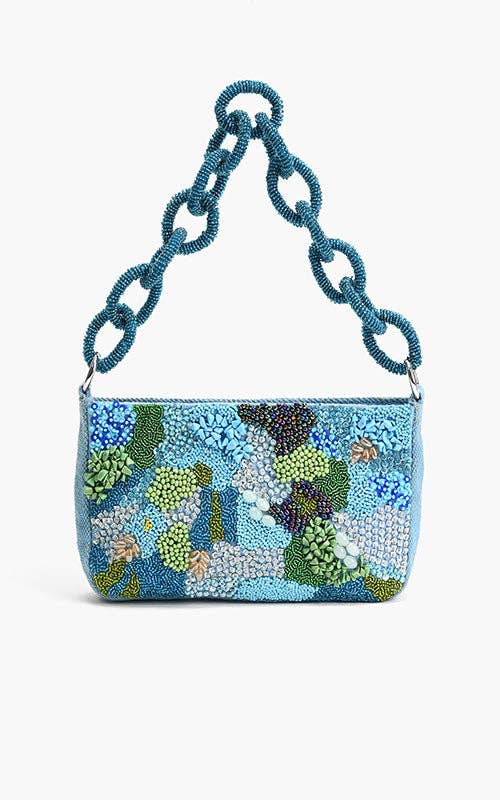 Blue Lagoon - Handmade Glam Shoulder Bag