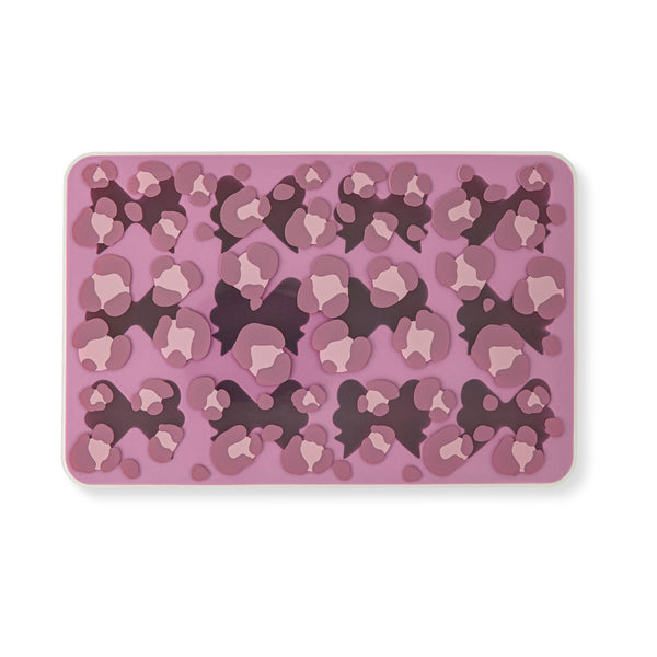 Bow Ice Tray 2pk with Lid - Houndstooth and Leopard