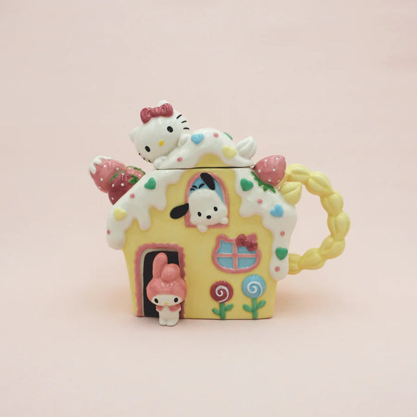 Blue Sky Clayworks - Hello Kitty and Friends Strawberry House Teapot