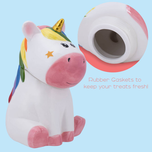Cookie Jar-Rainbow Unicorn