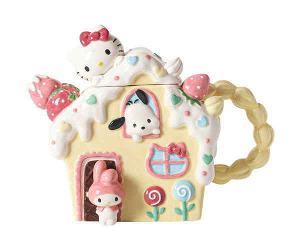 Blue Sky Clayworks - Hello Kitty and Friends Strawberry House Teapot