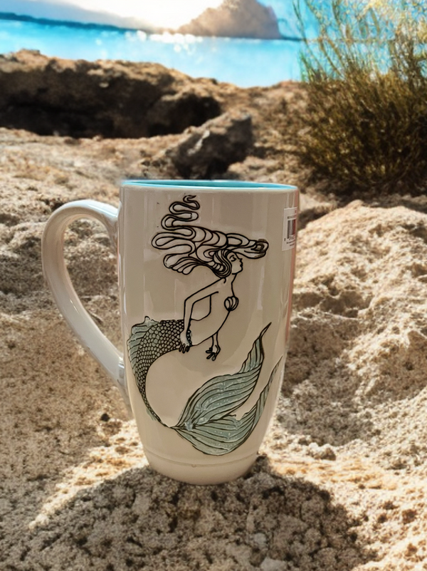 Mermaid Mystery 18Oz Mugs-Blue Sky Clayworks
