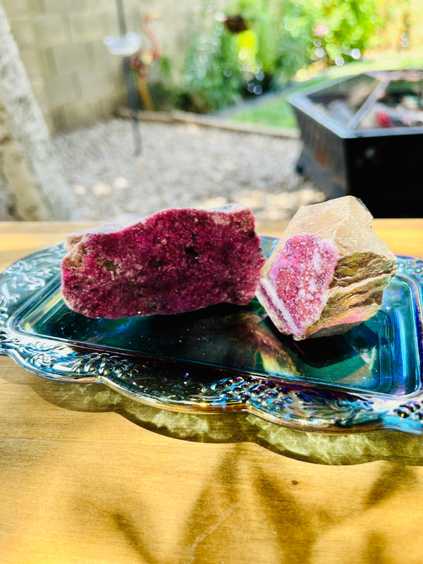 Crystal-Natural Cobalt Calcite