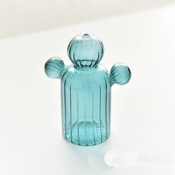 Cactus Glass Vase Set of 3