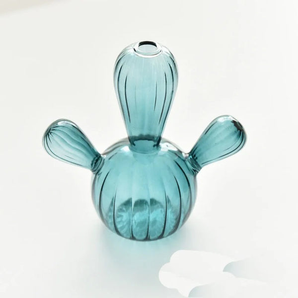 Cactus Glass Vase Set of 3