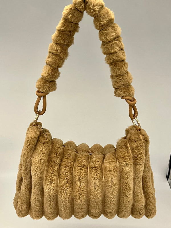Bag - Crescent Faux Fur