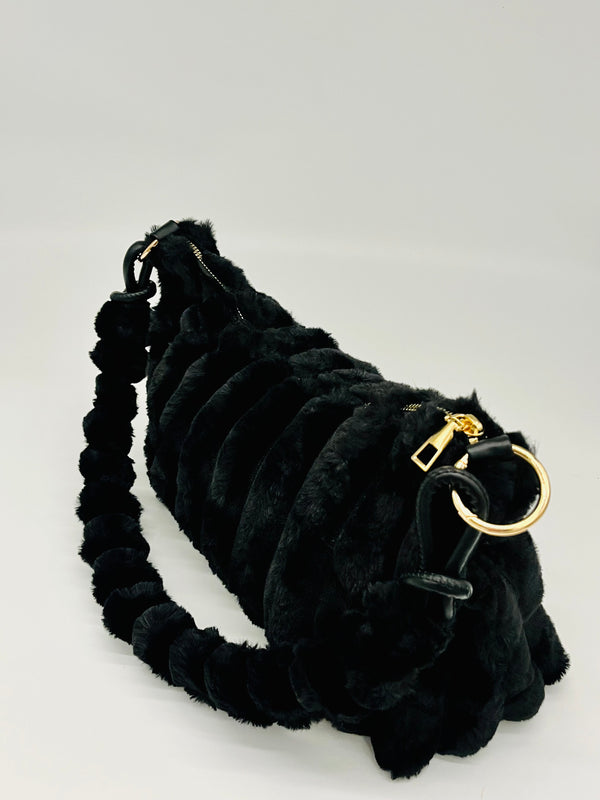 Bag - Crescent Faux Fur