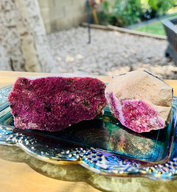 Crystal-Natural Cobalt Calcite