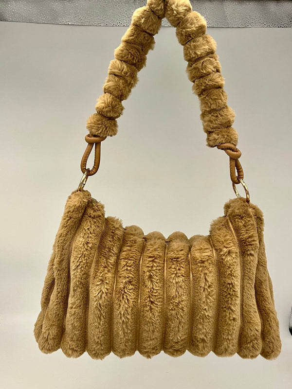 Bag - Crescent Faux Fur