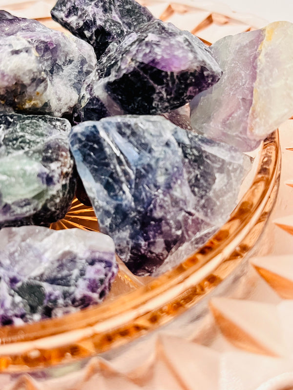 Crystal-Rainbow Fluorite-Natural