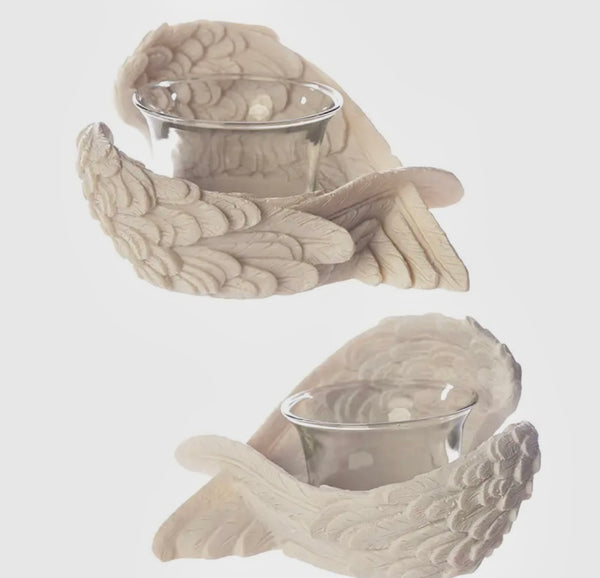 Angel Wings Tea Light and Votive Candle Holder