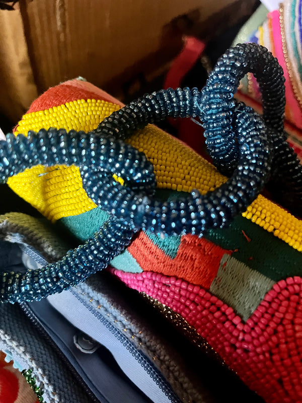 Blue Lagoon - Handmade Glam Shoulder Bag