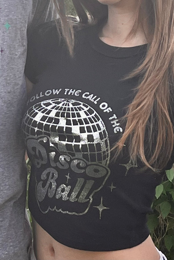 Follow The Call Of The Disco Ball - Retro Glitter Transfer