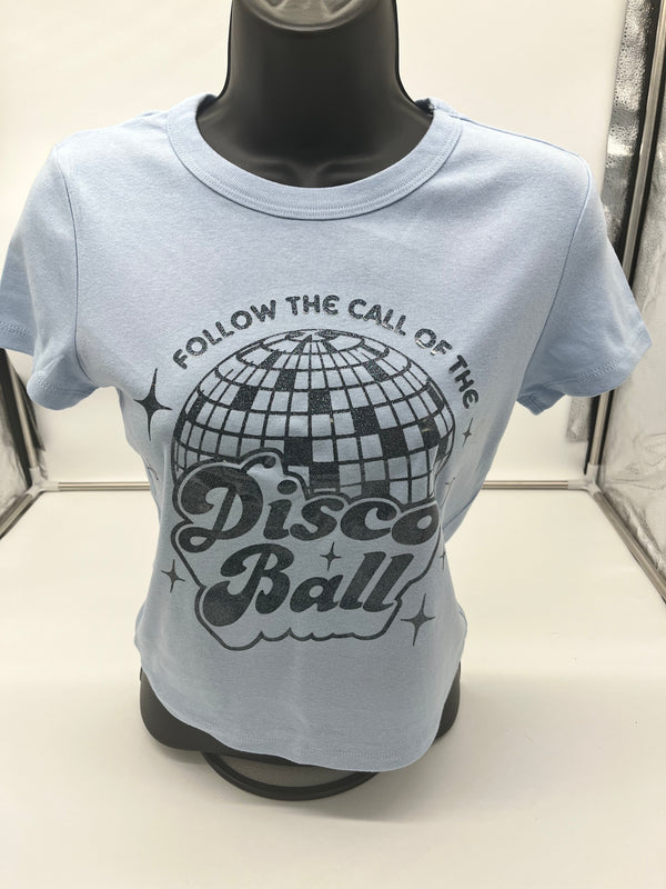 Follow The Call Of The Disco Ball - Retro Glitter Transfer