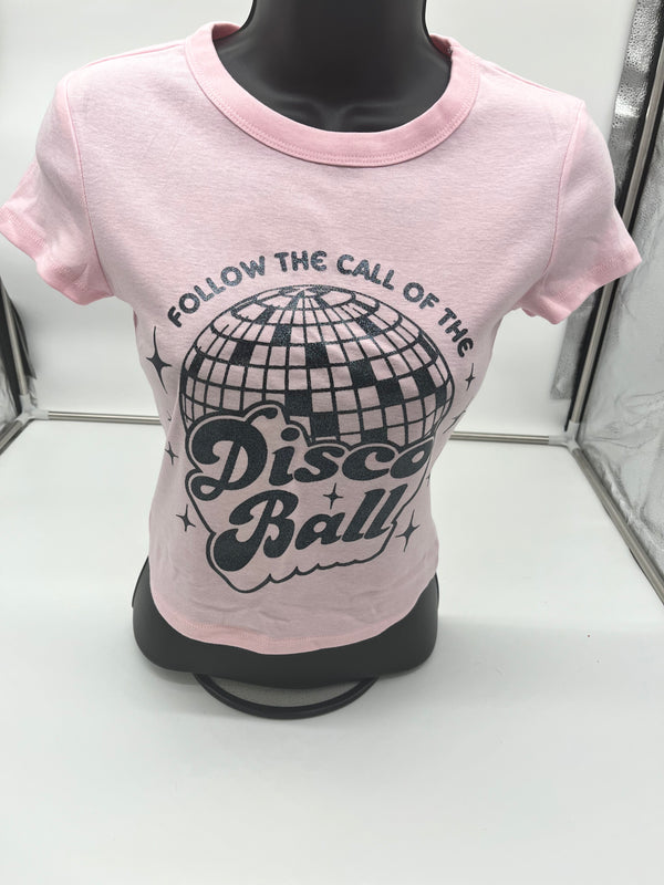 Follow The Call Of The Disco Ball - Retro Glitter Transfer