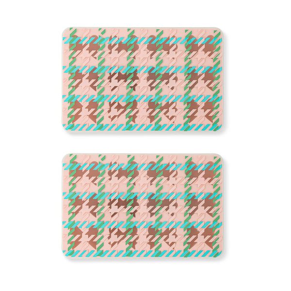 Bow Ice Tray 2pk with Lid - Houndstooth and Leopard