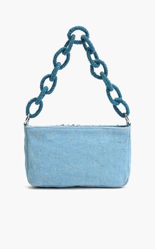 Blue Lagoon - Handmade Glam Shoulder Bag
