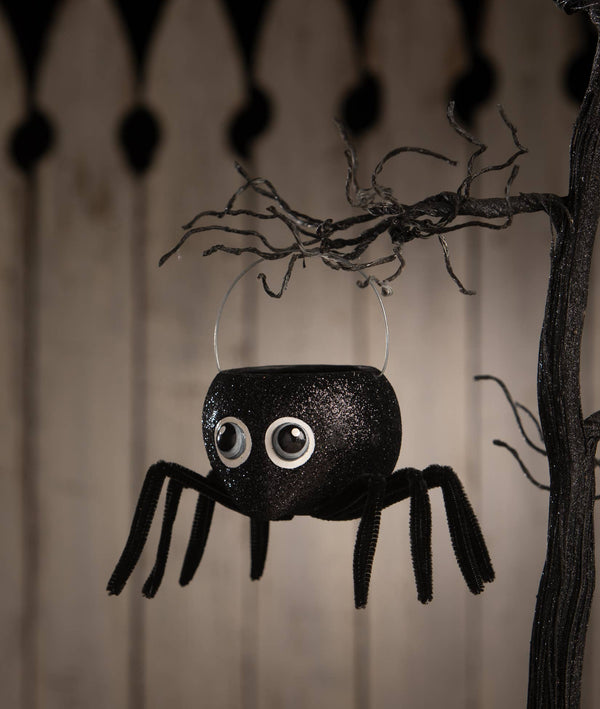 Bethany Lowe Designs - Googlie Eyed Spider Bucket