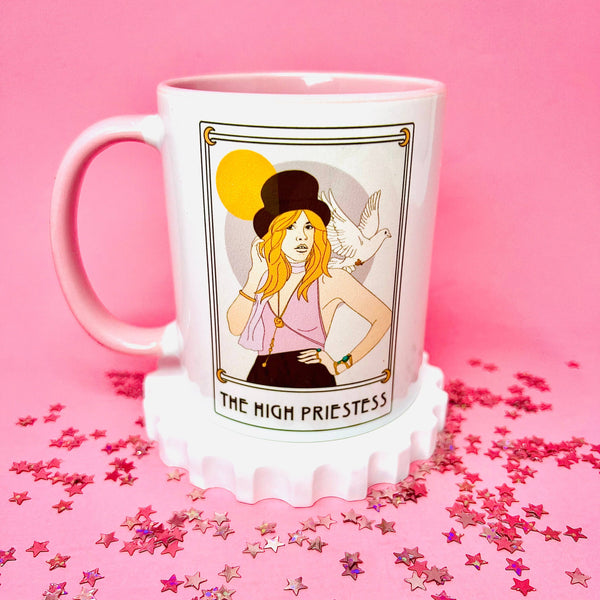 Retro Stevie High Priestess Tarot Mug