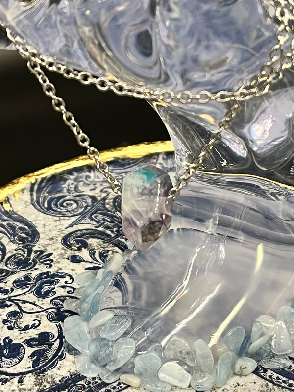 Crystal Necklace- Gemstone Double Terminated Point Necklace