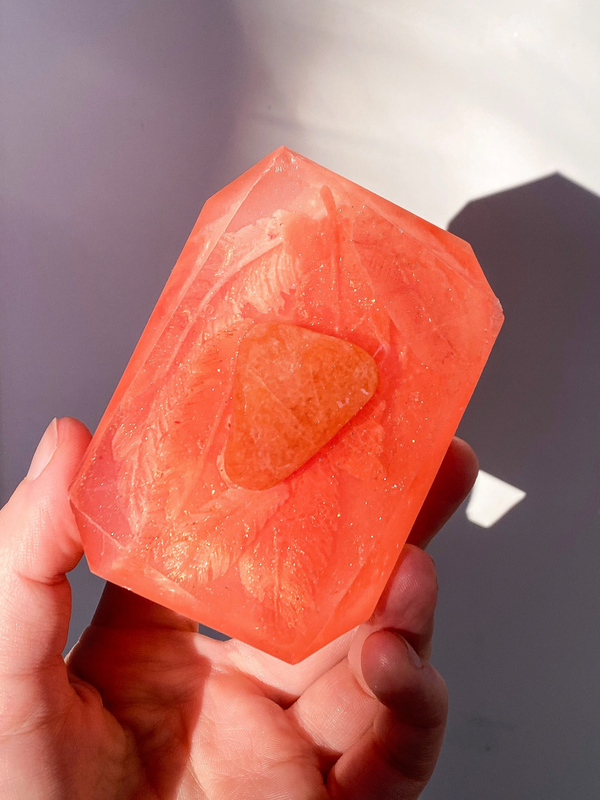 Crystal Bar Soap - Fearless Flight (Aries) - 7 oz Zodiac Crystal Bar Soap