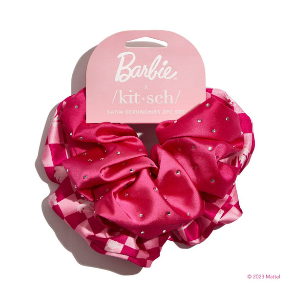 KITSCH - Barbie x kitsch Satin Scrunchies 2pc Set