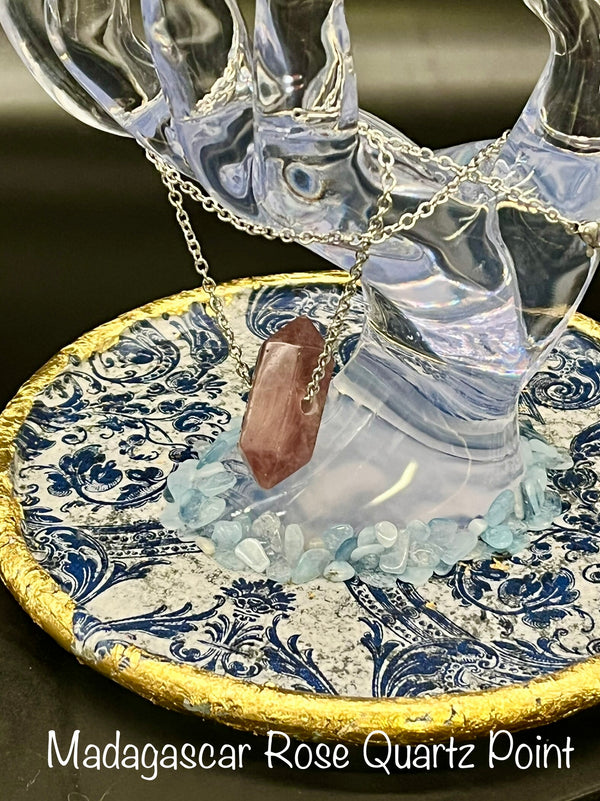 Crystal Necklace- Gemstone Double Terminated Point Necklace
