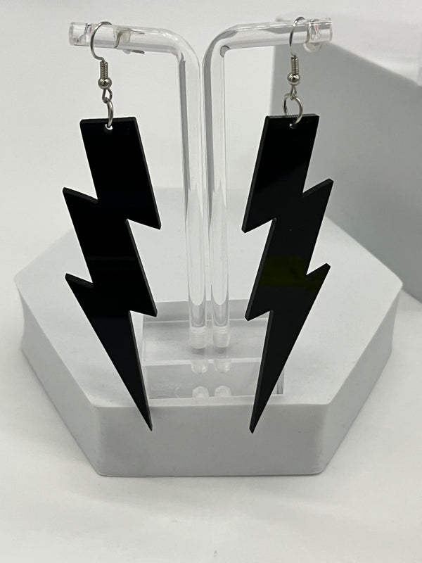 80’s Retro Lightening Bolt Earrings