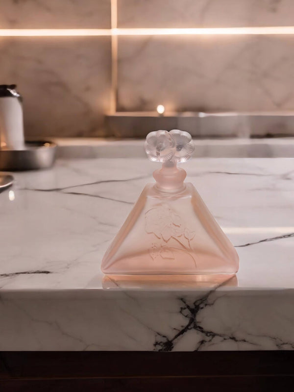 Rose Glass Perfume Bottle