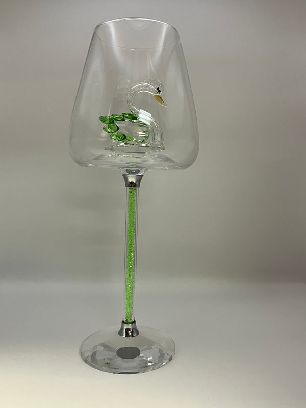 Luxury Crystal Swan Wine Glass