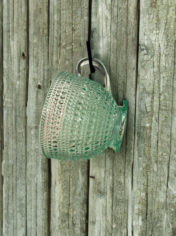 Dotted Hobnail Glass Mug-13.5 oz