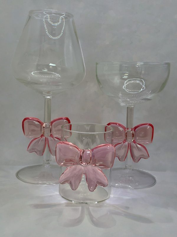 Coquette Bow Glass Drinkware