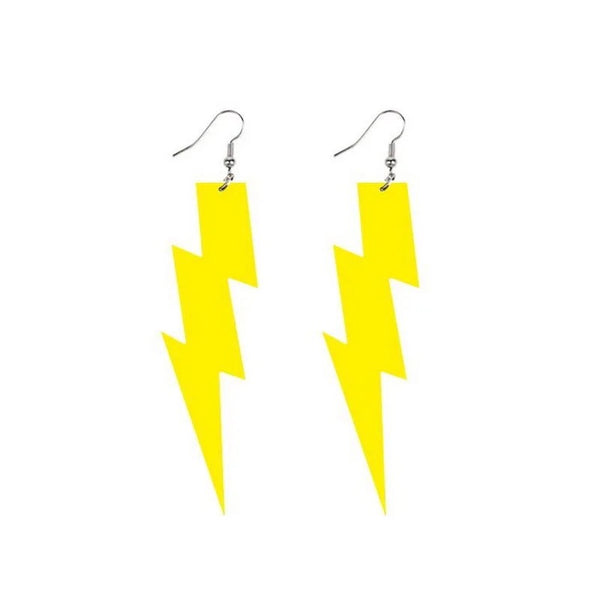 80’s Retro Lightening Bolt Earrings