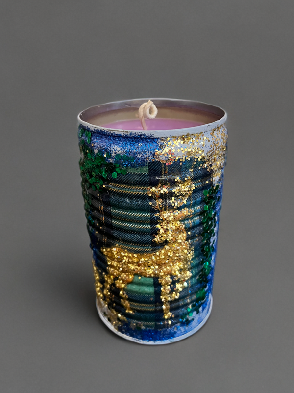 Handmade Vintage Style Holiday Art-Scented Candles