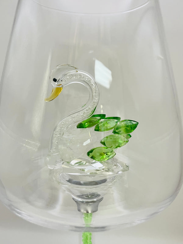 Luxury Crystal Swan Wine Glass