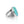 Tiramisu - Blue Mohave Turquoise 925 Sterling Silver Solitaire Ring