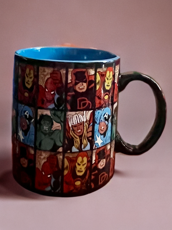 Marvel Grid-Ceramic Mug 20oz